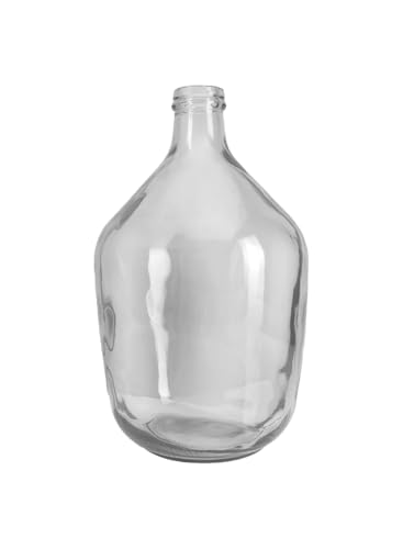 Serene Spaces Living Klare/braune hohe Vase, Flaschenglasvase, elegante Heimdekoration für frische oder getrocknete Blumen, perfekt für Wohnzimmer, Essbereiche und Tafelaufsätze (groß, 1 Stück) von Serene Spaces Living