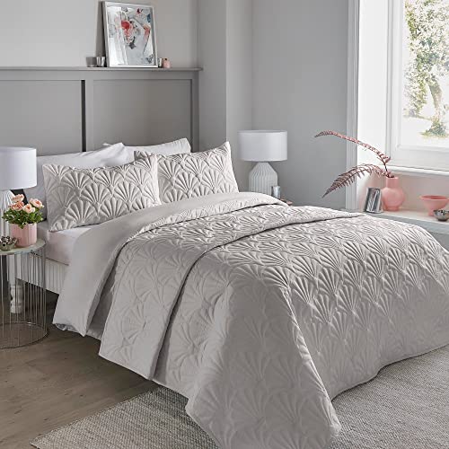 Serene - Cavali Pinsonic Bettbezug-Set – Doppelbett-Größe in Silber Serene - Cavali Pinsonic Bettbezug-Set – Doppelbett-Größe in Silber von laqula