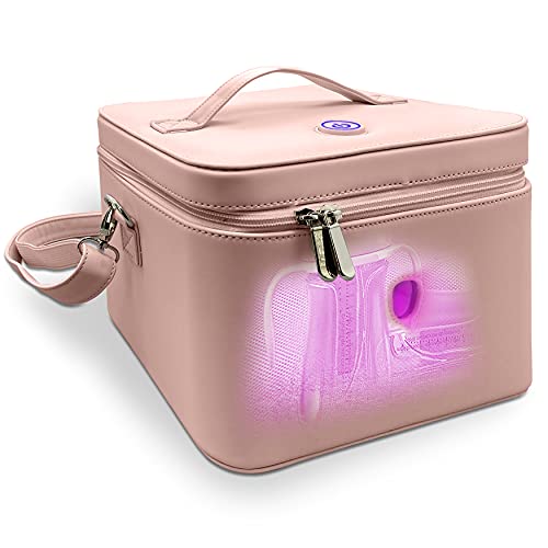 SereneLife Tragbarer Lichtbeutel, keimtötend, mit 10 echten UV-C-Lampenperlen, Rose von SereneLife
