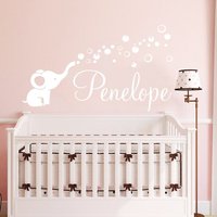 Elefant Aufkleber Personalisierte Name Wand Baby Mädchen Kinderzimmer Dekor Kinder Benutzerdefinierte Elefant Aufkleber Personalisierte Name Wand Baby Mädchen Kinderzimmer Dekor Kinder Benutzerdefinierte von SereneWallpaper