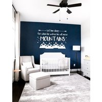Lassen Sie Ihn Schlafen, Denn Wenn Er Aufwacht, Wird Berge Versetzen Wandtattoo. Kinderzimmer Junge Baby-Wand-Dekor. Aufkleber Lassen Sie Ihn Schlafen, Denn Wenn Er Aufwacht, Wird Berge Versetzen Wandtattoo. Kinderzimmer Junge Baby-Wand-Dekor. Aufkleber von SereneWallpaper