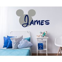 Micky Maus Wandtattoo Name Junge Kinderzimmer Dekor Baby Jungen Zimmer Kinder Aufkleber Vinyl Micky Maus Wandtattoo Name Junge Kinderzimmer Dekor Baby Jungen Zimmer Kinder Aufkleber Vinyl von SereneWallpaper