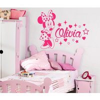 Minnie Maus Wand Aufkleber Name Vinyl Benutzerdefinierte Abziehbilder Personalisierte Baby Mädchen Dekor Schlafzimmer Kinderzimmer Zimmer Minnie Maus Wand Aufkleber Name Vinyl Benutzerdefinierte Abziehbilder Personalisierte Baby Mädchen Dekor Schlafzimmer Kinderzimmer Zimmer von SereneWallpaper