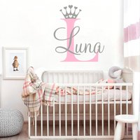 Wandtattoo Mädchen Name Prinzessin Krone Kinderzimmer Wand Dekor Baby Girl Decals/Zimmer Vinyl Aufkleber Personalisierter Wandtattoo Mädchen Name Prinzessin Krone Kinderzimmer Wand Dekor Baby Girl Decals/Zimmer Vinyl Aufkleber Personalisierter von SereneWallpaper