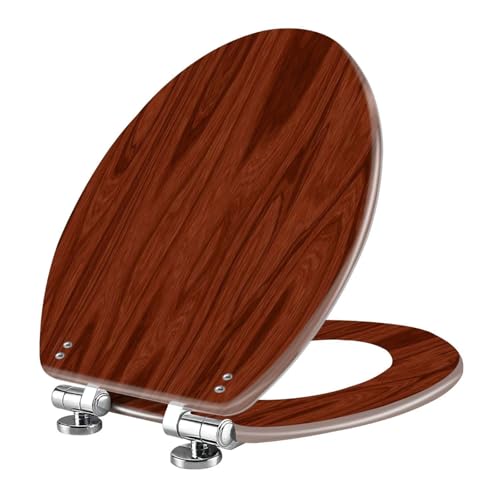 Toilettensitz aus Harz,Dicker Universal Toilettensitz,Fester Sitz,Farbiger Toilettensitz,langsam schließend,mit Schnellverschluss Scharnieren,WC Sitz mit Deckel,leicht zu reinigen von Serenitison