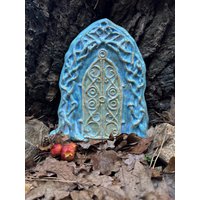 Elfentür Zwergentür Tor Keramik Garten Frostfest von SerenoDesigns