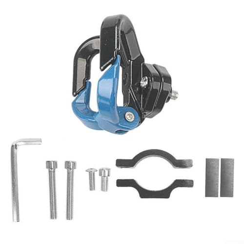 Aluminium-Legierung Elektroroller Front Doppelhaken Rack für Xiaomi für M365 Pro Vertikale Aufbewahrungslösung zum Aufhängen von Zubehör (blau) von Serenophile