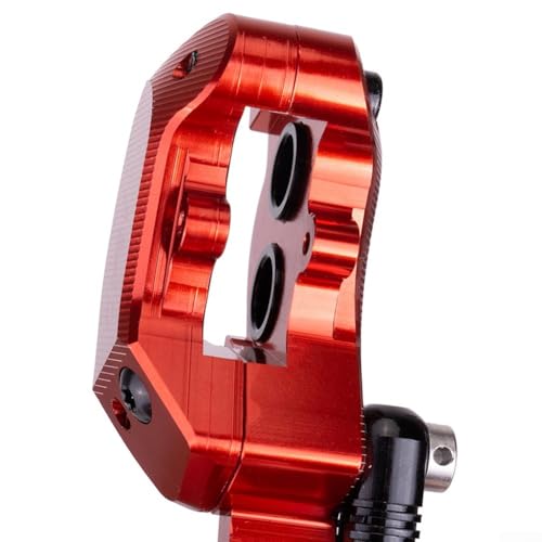 Bike Oil Disc Brake, Mountain Bike Hydraulische Bremssättel Set mit vier Kolben und Öldruck-Antrieb für 51 mm Is und 74 mm (Rot) von Serenophile