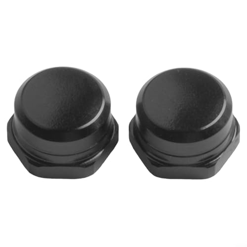 Für Snap M7 Spindelmutter Angelrolle Zubehör 2 Stück mit modifizierten 7 x 4 mm Kippgriffschrauben Aluminiumlegierung geeignet für Schraubstange Anwendung (rechte Hand schwarz) von Serenophile
