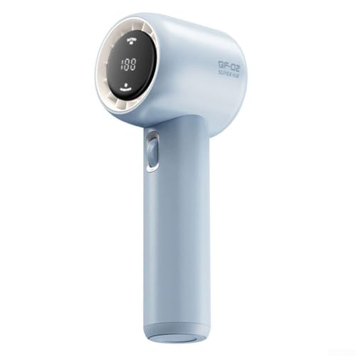Hand-Sprühventilator, langlebiger, tragbarer Ventilator mit einstellbarem Luftstrom und leichtem Design für einfachen Transport (blau) von Serenophile