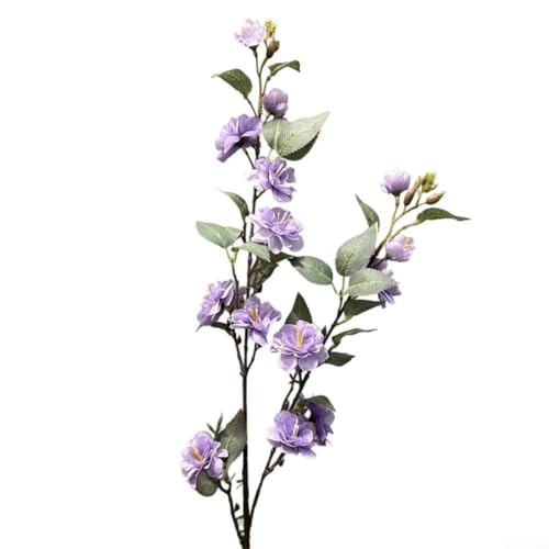 Künstliche Rosenblüten Bündel mit 14 Köpfen für Hochzeiten und Heimdekoration, Kunststoffmaterial sorgt für lange Lebensdauer, kein Gießen oder besondere Pflege erforderlich (lila) von Serenophile