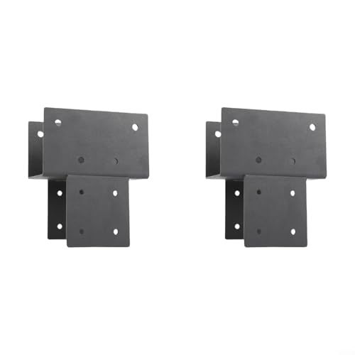 Pavillon-Balken-Säulenverbinder, für 10,2 x 10,2 cm für Pavillonpfosten mit Innenmaß 8,9 x 8,9 cm zur Sicherung von Balken und Terrassenbefestigungen (2 Stück) von Serenophile