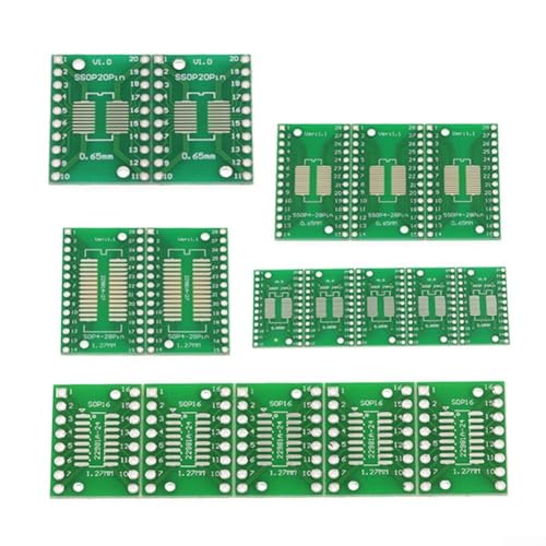 Professionelles 35-teiliges PCB-Adapter-Set für einfache SMD-zu-DIP-Konvertierungen im Elektronik-Design von Serenophile