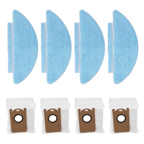 Saugroboter Wischmopp Zubehör Set aus Wischtüchern und Staubbeuteln für Laresar Clean für L6 Nex Vacuum von Serenophile