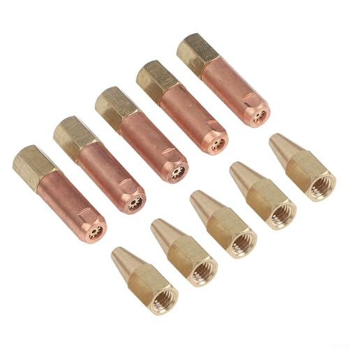 Schweißdüse, 10-teiliges Düsen-Set für H012 Propan und Acetylen-Schweißbrenner für verschiedene Metall-Heizanwendungen von Serenophile