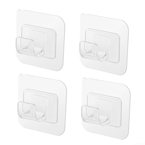 Stabile 4er-Pack Hakenhalter für Vorhänge, perfekt entworfen für einfache Installation und Verwendung von Serenophile