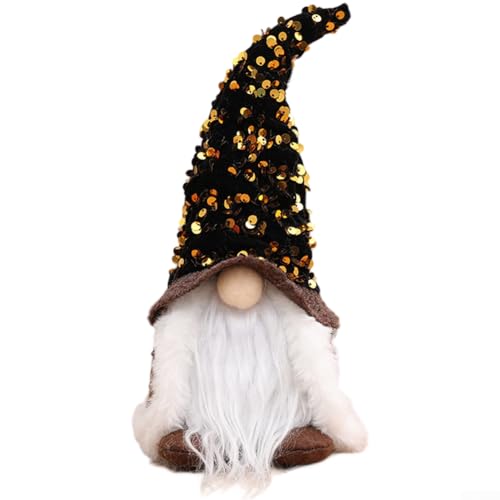 Weihnachtsdekoration, Weihnachtsmann-Baum-Ornament, LED-Leuchte Figur, Urlaub für Freunde und Familie während der Weihnachtszeit (braun) von Serenophile