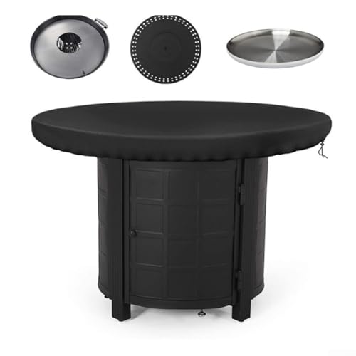 Wetterfeste Abdeckhaube für Grills und Feuerplatten im Freien aus Material (420D: 100cm) von Serenophile