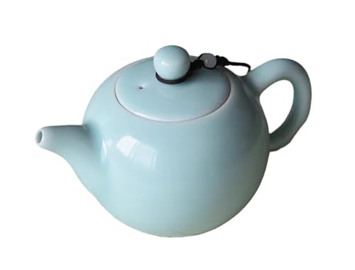 Celadon Teekanne, Jadegrün, Porzellan-Teekanne, Kungfu-Tee-Utensil, Teezeremonie, 4 optionale Farben, Hellgrün von Seres