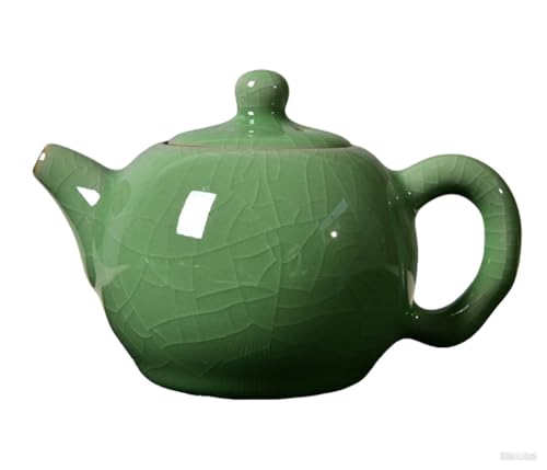 Celadon Teekanne, Jadegrün, Porzellan-Teekanne, Kungfu-Tee-Utensil, Teezeremonie, 4 optionale Farben, Pflaumengrün (Hackende Stücke) von Seres