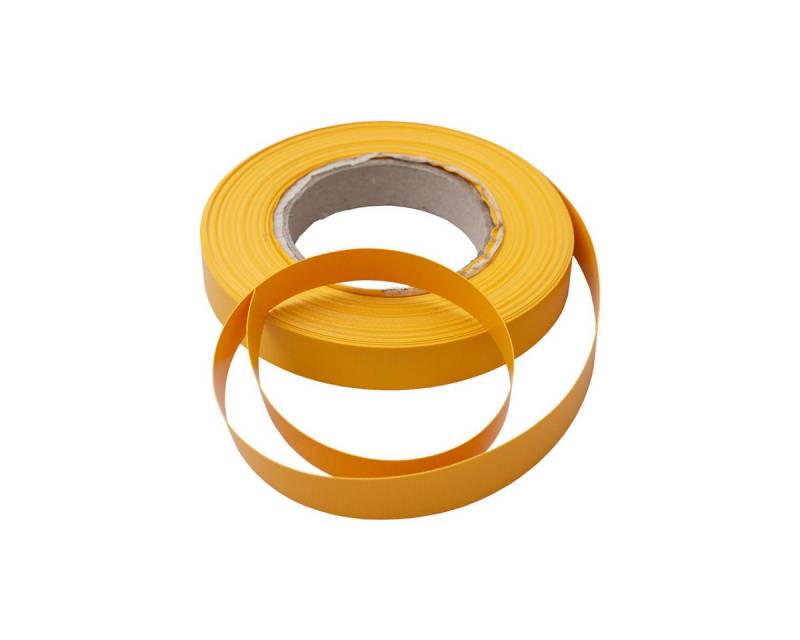 Planenscout Naht-/Verstärkungsband Einfassband Polyester beidseitig PVC beschichtet B1 Breite 20mm Safran, (50-St), 1000 x 20 mm [L x B] von Planenscout