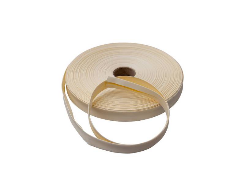 Planenscout Naht-/Verstärkungsband Stamoid Edge PVC-beschichtetes Einfassband elfenbein 25mm, (50-St), 1000 x 25 mm [L x B] von Planenscout