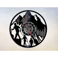 Kletterwanduhr Aus Vinyl, Kletterwanduhr, Geschenk Für Kletterfans von SergioArtStudio