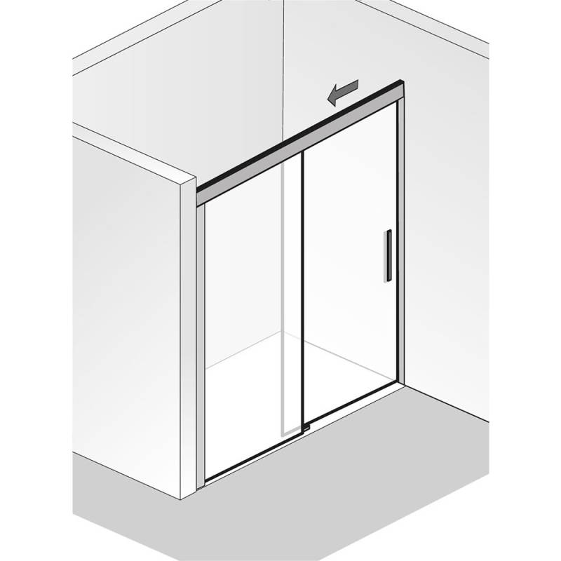 HSK Atelier Plan Schiebetür 2-teilig von Serie Atelier Plan