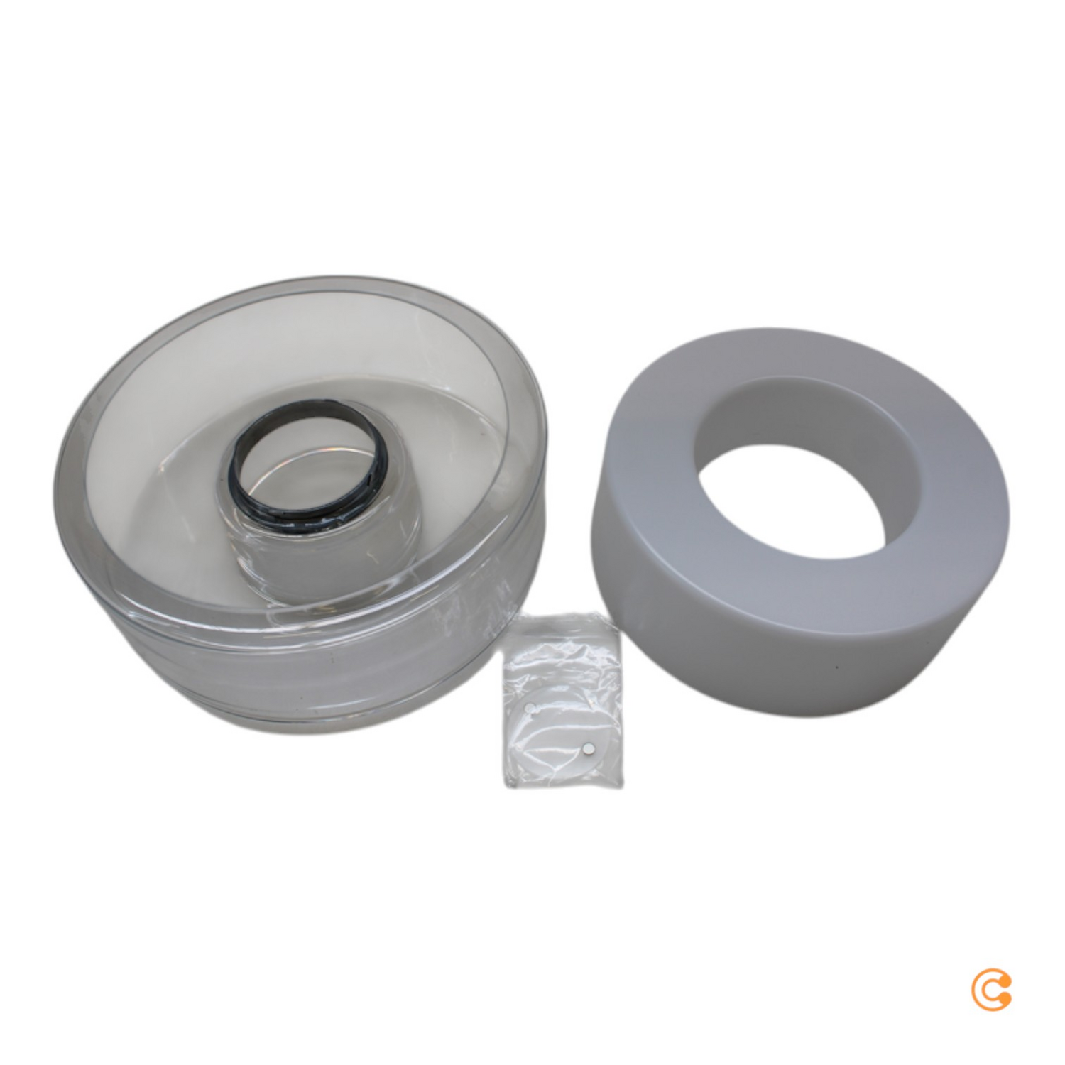 Serien Lighting Ersatzteil Curling Größe M Dl Glasschirm Mit Reflektor Zylinder B-Ware von Serien Lighting