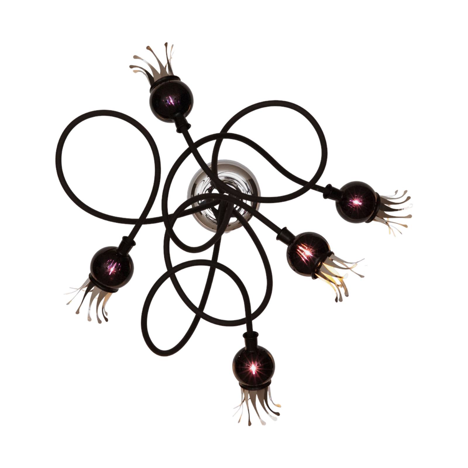 serien.lighting Poppy Decke, 5fl beige/violett von Serien Lighting