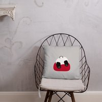 Panda Heads & Tails Dekokissen von SeriousGooseStudios