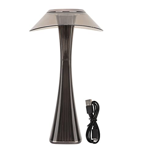 Schnurlose Tischlampen, Moderne LED-Tischlampe, USB-Aufladung, Nachtlicht, 3 Beleuchtungsmodi Mit Berührungssensor Für Den Wohnraum(Grau) von Serlium