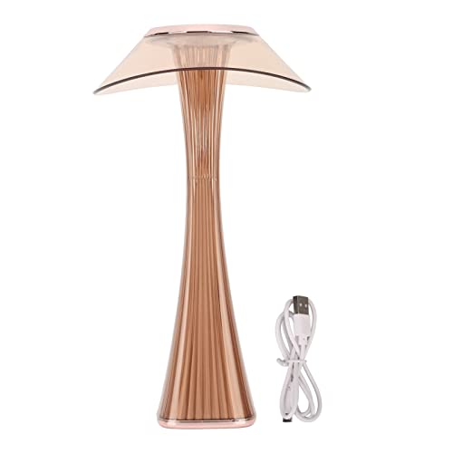 Schnurlose Tischlampen, Moderne LED-Tischlampe, USB-Aufladung, Nachtlicht, 3 Beleuchtungsmodi Mit Berührungssensor Für Den Wohnraum(Roségold) von Serlium