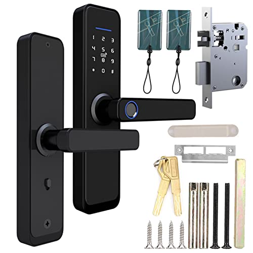 Smart Lock, Elektronisches Intelligentes Türschloss, Touch-Tastatur, Passwort, IC-Karte, Fingerabdruck, Home Security Access von Serlium