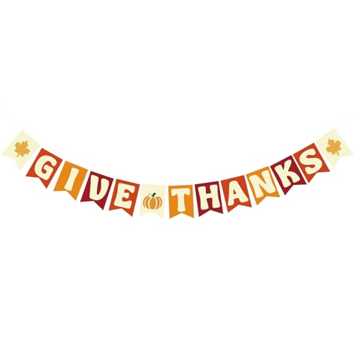SerpizePaty Thanksgiving-Banner, vorbespannte Herbstbanner für innen mit Kürbisblättern, Dankesbanner zum Aufhängen, Dekorationen für Herbst, Girlande, Kamin, Fenster, Wand, Gefälligkeiten SerpizePaty Thanksgiving-Banner, vorbespannte Herbstbanner für innen mit Kürbisblättern, Dankesbanner zum Aufhängen, Dekorationen für Herbst, Girlande, Kamin, Fenster, Wand, Gefälligkeiten von SerpizePaty