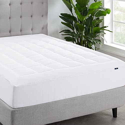 Serta ComfortSure Queen-Matratzenbezug, passgenaue Matratzenauflage, superweich und atmungsaktiv, gesteppter Baumwollschutz mit 45,7 cm elastischen, tiefen Taschen für sicheren Sitz, Weiß Serta ComfortSure Queen-Matratzenbezug, passgenaue Matratzenauflage, superweich und atmungsaktiv, gesteppter Baumwollschutz mit 45,7 cm elastischen, tiefen Taschen für sicheren Sitz, Weiß von Serta