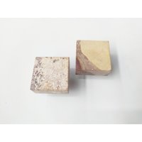Sandstein Viereck Knauf - Natürlicher Möbelknopf , 2Er Set von SerunicHome