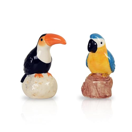 Salz- und Pfefferstreuer aus Keramik, Vogelmotiv von Servette Home