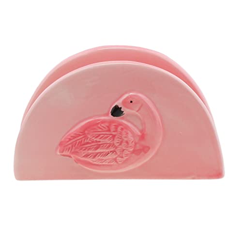 Pink Flamingo Serviettenhalter für Tisch von Servette Home