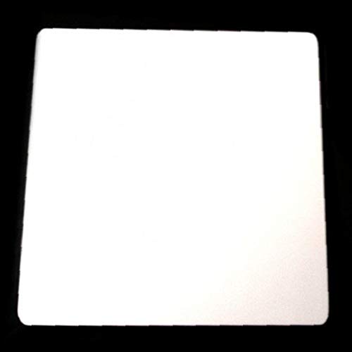 Quadratische Serviermatte/Tischschutz, Weiß, glänzende Oberfläche, 38 x 38 cm von Servewell
