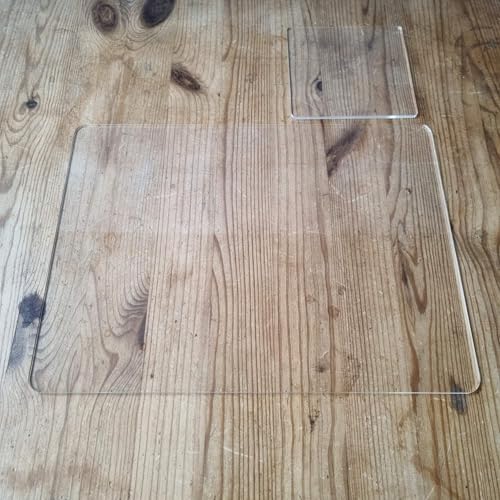 Rechteckige Serviermatte/Tischschutz, transparent, 28 x 38 cm von Servewell