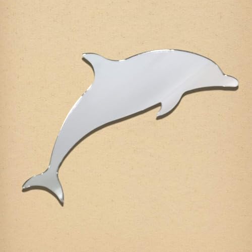 Servewell Wandspiegel aus Acryl, Delfin, mit Befestigungen, 20 x 11 cm von Servewell