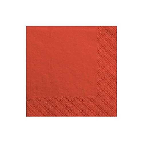 Servietten, 3-lagig, rot, 33x33cm, 20 Stck./Pckg. SP33-1-007 von Serviette