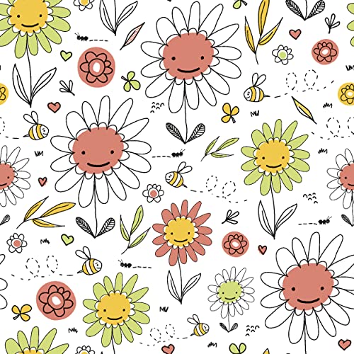 20 Servietten Bienen summen zwischen Blumen | Frühling | Sommer | Kindermotiv | Tischdeko 33x33cm von Servietten Blumen