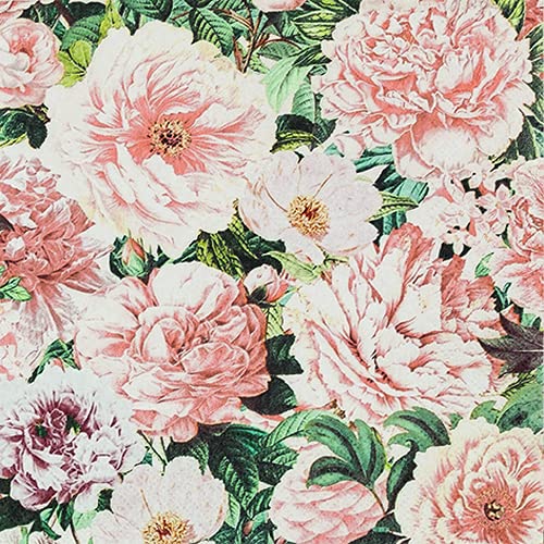 20 Servietten Die Geschichte der Rosen | Blumen | Tischdeko 33x33cm von Servietten Blumen