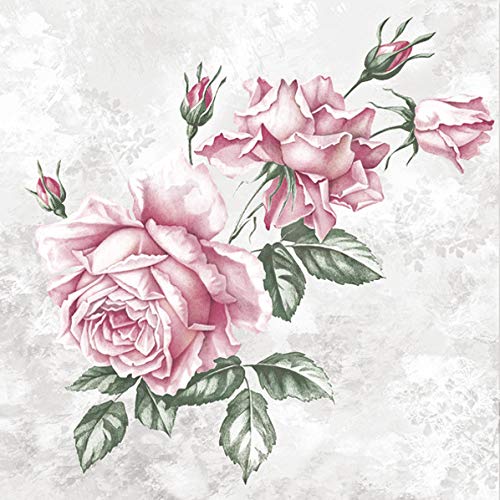 20 Servietten Wundersch?ne Rosen | Blumen | Vintage | Decoupage 33x33cm von Servietten Blumen