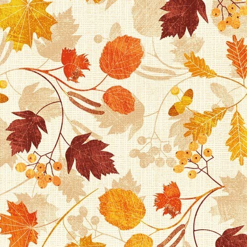 20 Servietten Herbstliche Struktur der Blätter | Herbst | Tischdeko 33x33cm von Serviettenshop