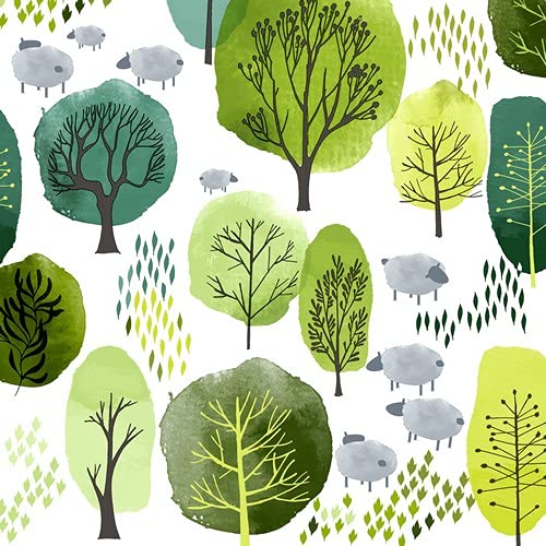 20 Servietten Schafe im Wald | B?ume | Tiere | Tischdeko 33x33cm von Serviettenshop