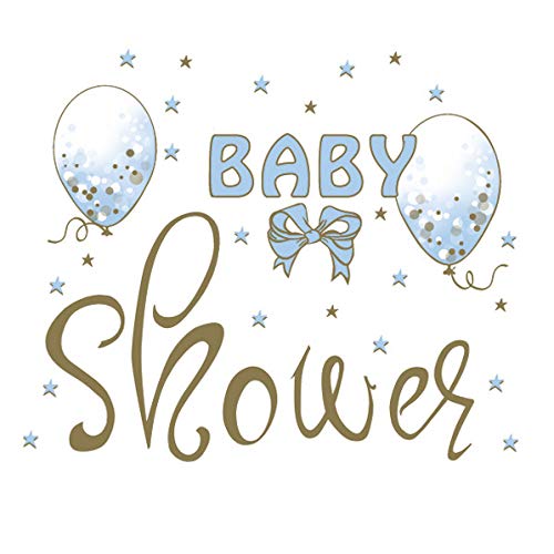 20 Servietten Baby Shower blue | Kinder | Taufe | Tischdeko 33x33cm von Servietten Kinder