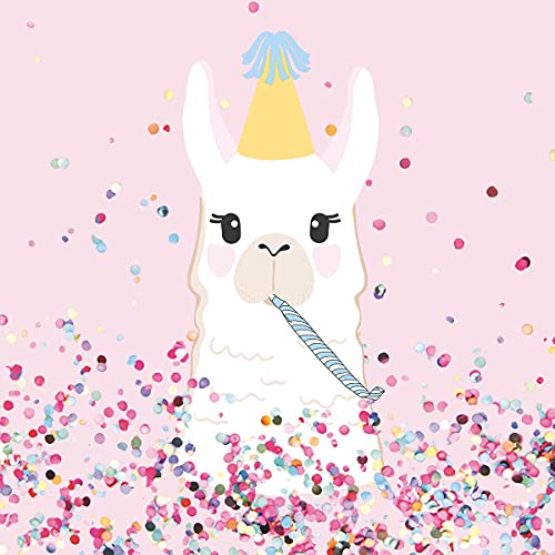 20 Servietten Lama in Partystimmung | Tiere | Kinder | Geburtstag | Tischdeko 33x33cm von Servietten Kinder